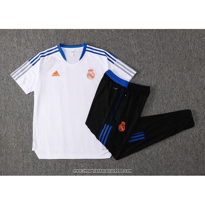 Tuta da Track Real Madrid Manica Corta 2021 2022 Bianco